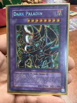 1996 Yu-Gi-Oh #DMG-001 "Dark Paladin" Secret Rare Limited Edition 98502113 - Image 1