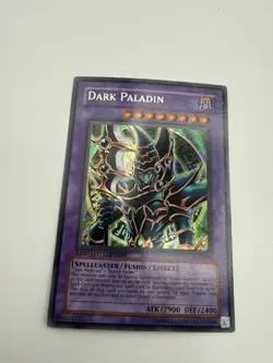 1996 Yu-Gi-Oh #DMG-001 "Dark Paladin" Secret Rare Limited Edition 98502113 - Image 2
