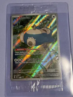 Snorlax SVP EN 051 Black Star Promo Scarlet & Violet Pokemon 151 Card - SEALED - Image 1