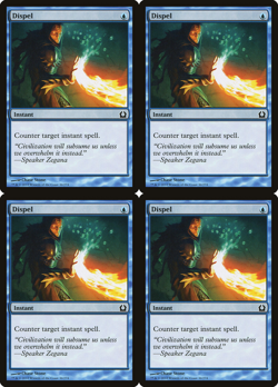 4x MTG 2012 DISPEL - INSTANT 36/274 - MAGIC CARD x4 copies - Image 1