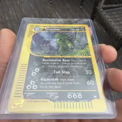 Tyranitar H28/H32 Holo Rare Aquapolis Pokemon Card HP SWIRL 🌀 Free Shipping 🔥B - Image 5
