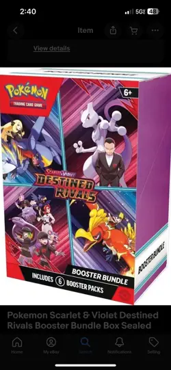 Pokemon Scarlet & Violet Destined Rivals Booster Bundle Box Sealed - Image 1