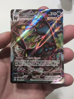Umbreon VMAX + Leafeon VMAX Holo Ultra Rare TCG Card Evolving Skies 095/203 Mint - Image 1
