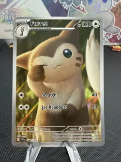 Furret 168/159 Journey Together Secret Rare Full Art NM Pokemon Card - Image 1