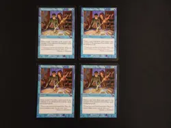 4x Accumulated Knowledge MP [Nemesis] #2 Mtg Magic Free Tracking! - Image 1