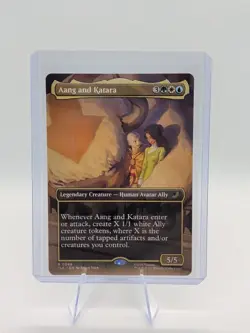 MTG Avatar The Last Airbender Aang and Katara 0069 Borderless Non-Foil - Image 1