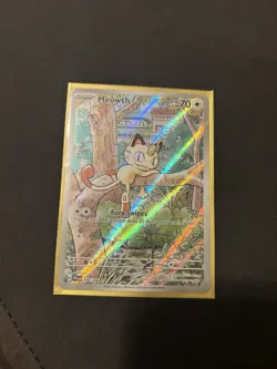 Pokemon TCG Meowth 106/094 Full Art Illustration Rare Holo Phantasmal Flame EN - Image 1