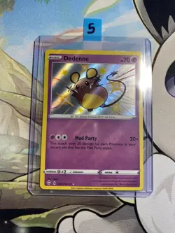 Pokemon TCG Dedenne Shining Fates SV051/SV122 Holo Shiny Holo Rare NM/MINT - Image 1