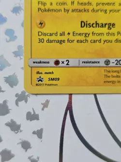 Togedemaru SM09 Swirl Pokemon Card Holo Sun & Moon Black Star Promo Cosmos - Image 2
