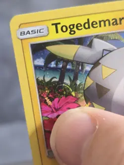 Togedemaru SM09 Swirl Pokemon Card Holo Sun & Moon Black Star Promo Cosmos - Image 3