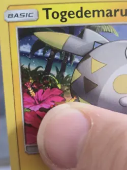 Togedemaru SM09 Swirl Pokemon Card Holo Sun & Moon Black Star Promo Cosmos - Image 4