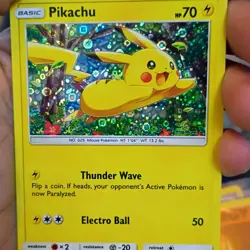 Pokemon TCG Pikachu SM04 Pokemon Promos Holo Promo 70 HP English Card - Image 1