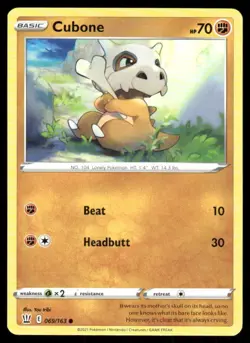 Pokemon TCG Pokemon Cubone Cubone Common Regular - Image 1