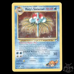 Misty's Tentacruel holo #10/132 Gym Heroes LP/MP Pokemon 2000 - Image 1