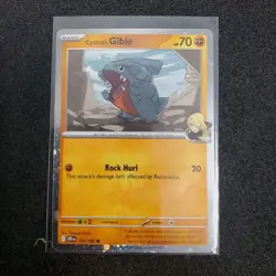 Cynthia’s Gible 102/182 Pokemon Destined Rivals Reverse Holo NM - Image 1