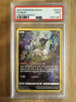 Mew - GG10/GG70 - Pokemon Crown Zenith Galarian Gallery Holo Card PSA 9 - Image 1