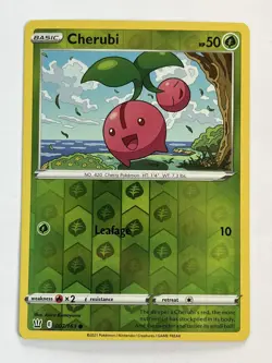Pokemon TCG Cherubi Sword & Shield - Battle Styles 007/163 Reverse Holo Common - Image 1