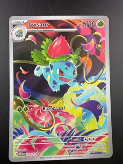 Pokemon TCG Ivysaur 134/132 Mega Evolution Illustration Rare NM - Image 1