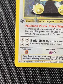 Snorlax 1st Edition Holo Rare 11/64 1999 Pokemon Jungle English WOTC MP - Image 5