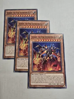 YUGIOH JIZUKIRU THE STAR DESTROYING KAIJU SDCS-EN019 COMMON X3 (NM) - Image 1