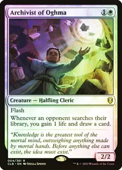 Archivist of Oghma FOIL - 004/361 - Rare - Commander Legends CLB MTG - Image 1