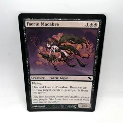 Faerie Macabre 66 Common Shadowmoor Magic: The Gathering Lightly Played - Image 1