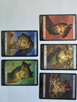 Pizza Land Full Art Set (5) 253-257) TCG TMNT Magic: The Gathering Foil NM - Image 1