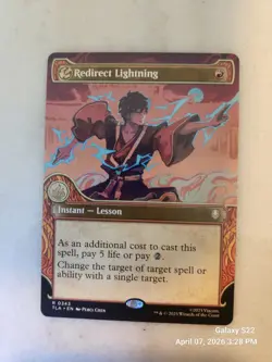 Showcase REDIRECT LIGHTNING x1 mtg NM-M The Last Airbender 1 Rare - Image 1