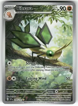 Vibrava 206/191 Illustration Rare Surging Sparks Pokemon Holo Near Mint - Image 1