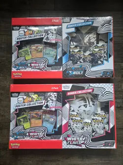 Pokemon Black Bolt and White Flare Binder + Poster Collection Sam's Club Bundles - Image 1