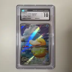 Pokemon CGC Gem Mint 10 Psyduck Mega Dream ex 199/193 Art Rare Holo Japanese - Image 1