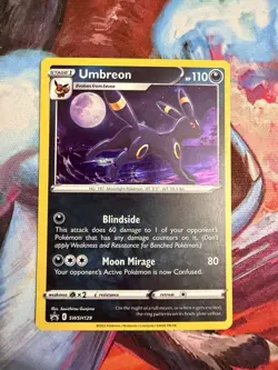 Pokemon Card Umbreon SWSH129 Black Star Promo Holo Near Mint - Image 1