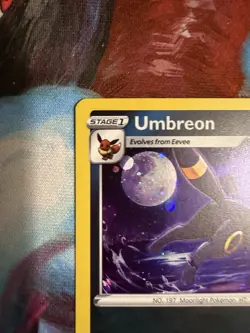 Pokemon Card Umbreon SWSH129 Black Star Promo Holo Near Mint - Image 2