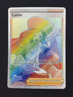 Caitlin 213/198 - Chilling Reign - Near Mint NM Pokemon Card Secret Rare - Image 1