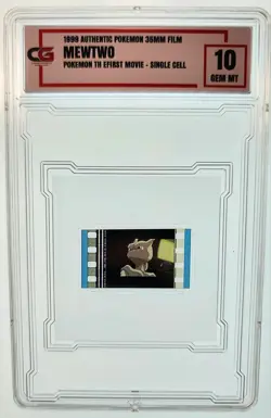 1999 Pokemon The First Movie Authentic 35mm Film Cell Mewtwo CG Graded 10 - Image 1