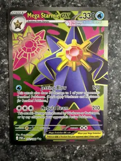 Pokemon Mega Starmie ex 102/088 Me03: Perfect Order Ultra Rare Holo Near Mint - Image 1