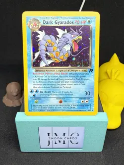 Pokemon Dark Gyarados Team Rocket Prerelease Holo Rare 8/82 LP - Image 1
