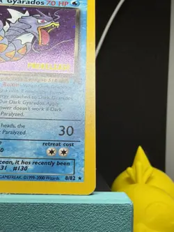 Pokemon Dark Gyarados Team Rocket Prerelease Holo Rare 8/82 LP - Image 5