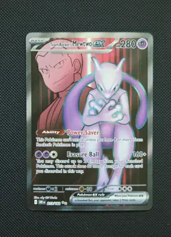 Team Rocket's Mewtwo ex 213/182 Ultra Rare SV10: Destined Rivals Pokemon Card NM - Image 1