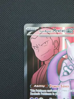 Team Rocket's Mewtwo ex 213/182 Ultra Rare SV10: Destined Rivals Pokemon Card NM - Image 3
