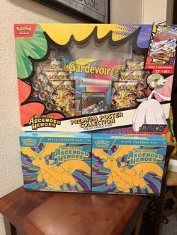 POKEMON ASCENDED HEROES ETB x2 + MEGA GARDEVOIR PREMIUM POSTER COLLECTION - Image 1