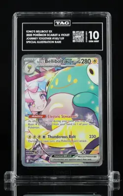 💎 Pokemon TAG 10 Iono’s Bellibolt EX Journey Together #183/159 SAR 4th highest - Image 1