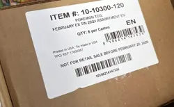 Pokemon TCG Mega Charizard ex FACTORY SEALED CASE 6 Tin Case - Image 1