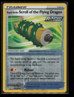 Rapid Strike Scroll of the Flying Dragon 153/203 Evolving Skies NM Reverse Holo - Image 1