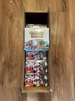 Pokemon TCG Scarlet Violet Paradox Rift Booster Box SV04 Sealed New Case Fresh - Image 1