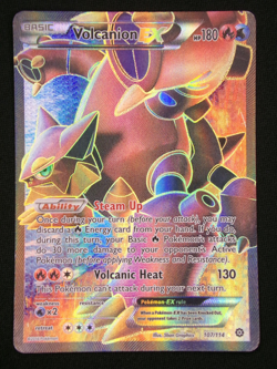 Pokemon TCG / Volcanion EX / Full Art / XY Steam Siege Card / 107/114 / HP - Image 1