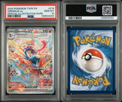 Pokemon TCG - Greninja Ex 214/167 - Twilight Masquerade - SIR - PSA 10 GEM MINT - Image 2