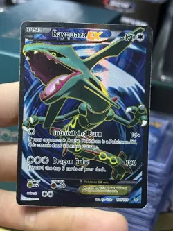 #3 Rayquaza EX 104/108 XY Roaring Skies 2015 Full Art Holo Rare Pokemon Card TCG - Image 3