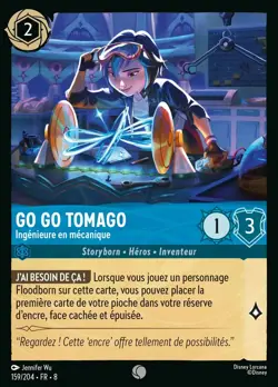 Carte Disney Lorcana Chapitre 8 Go Go Tomago - Ingenieure en mecanique 159/204 - Image 1
