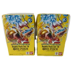ONE PIECE CARD GAME OP-15 2x DOUBLE PACK SET 10 ENGLISH DP-10 USA KAMI'S ISLAND - Image 1